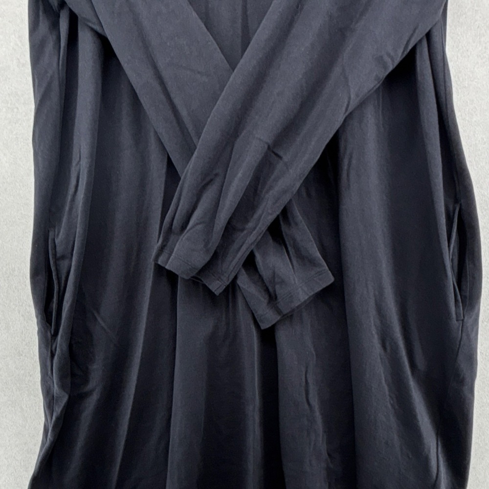 Pure Jill Cowl Neck Tunic Dress‎ L Lagenlook Swing Pima Cotton Tencel Pockets - Picture 6 of 13